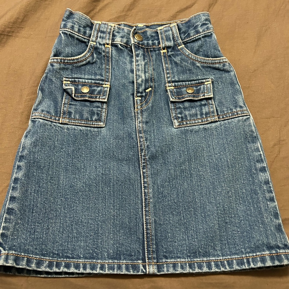 Kids Levi's Blue A-Line Denim Skirt